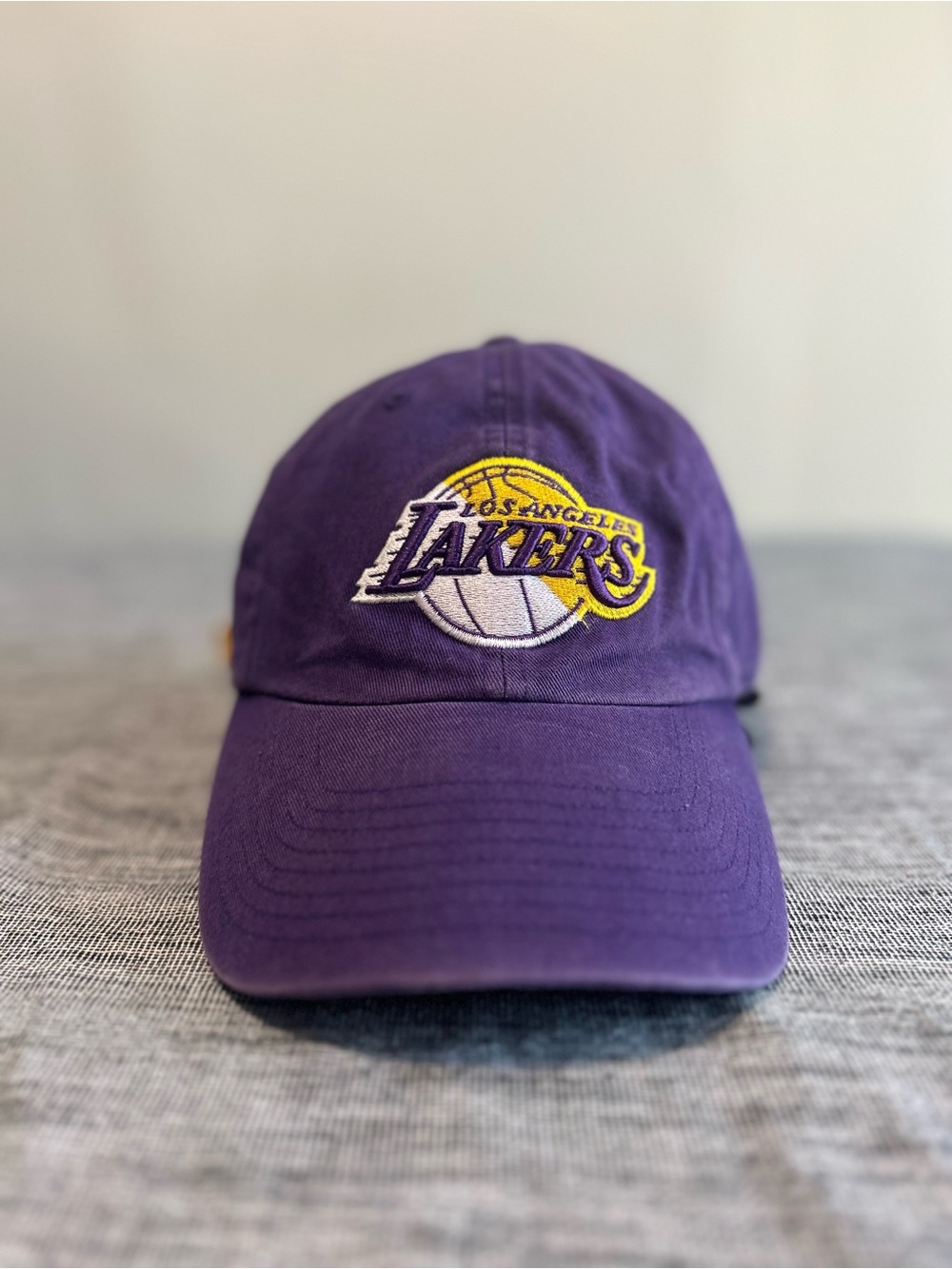 Los Angeles Lakers '47 Brand Purple Relaxed Fit Strapback Hat Cap Sun Fade